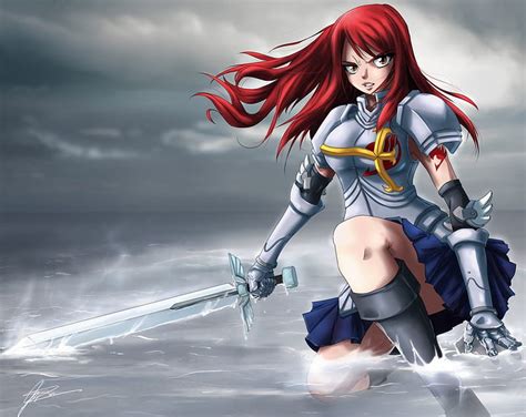 Free Download Erza Scarlet Armor Fairy Tail Titania Steel Erza