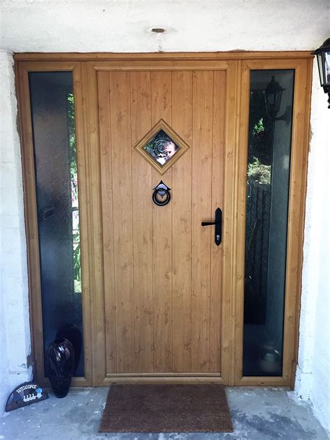 Beautiful Country Home Front Door In Golden Oak Solidor Flint Style