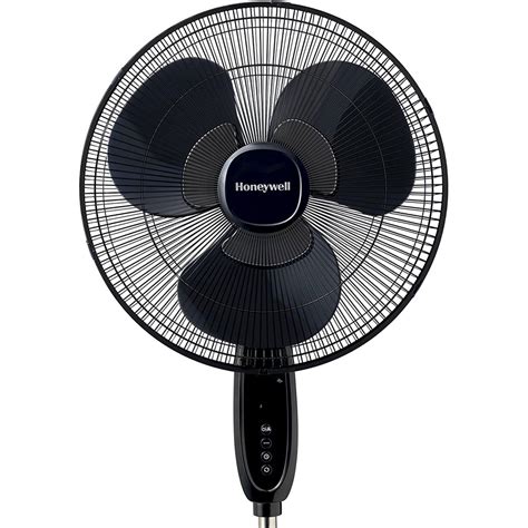 Honeywell 16 In Double Blade Pedestal Stand Fan Black Hsf1640b