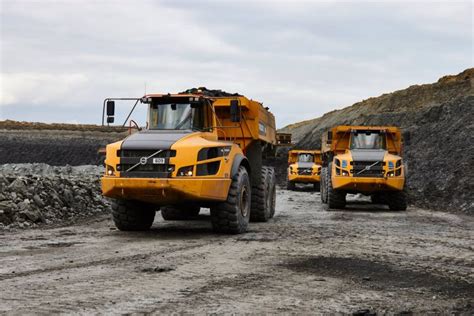 Testing The Pre Production Volvo A60h Articulated Dumper Truck Hall