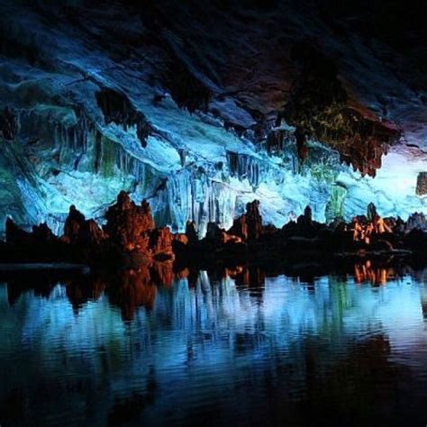 Reed Flute Caves China Carlsbad Caverns National Park Glow Worm