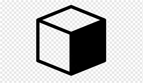 Equipo Iconos Cubo Icono Diseño Geometría Cubo ángulo Rectángulo