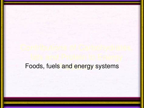 It is the release of a relatively small amount of energy in cells by the breakdown of food substances in the absence of. PPT - Chapter 4 PowerPoint Presentation, free download ...