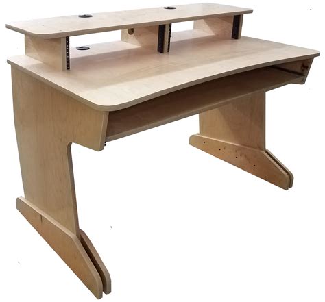 A composers desk handmade for a customers 88 key piano. Music Studio Production Desk 48 | 3Ux2 Bridge and Keyboard ...