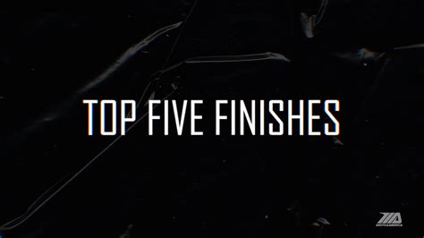 Top Five Finishes Youtube