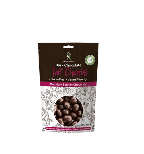 Dark Chocolate Tart Cherries Vegan Friendly Chocolate Coated