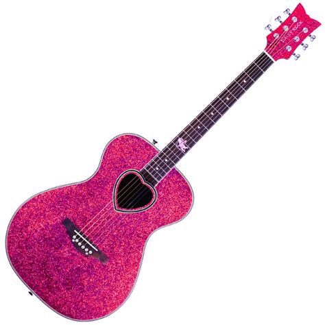 DISC Daisy Rock Pixie Cupid Red Hot Luv Acoustic Guitar Gear4music
