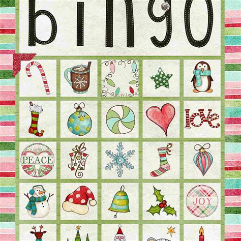 50 Printable Christmas Bingo Cards