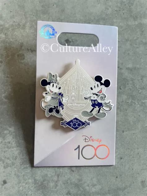 New 2023 Disney Parks D100 Platinum 100 Years Wonder Logo Lr Pin Mickey