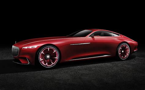 Hd Wallpaper 2016 Vision Mercedes Maybach 6 Side View Red Coupe
