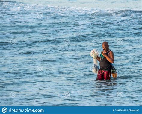Local Fisherman On The Beach In Kuta Bali Editorial Photo Image Of