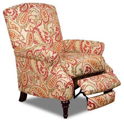 Made To Order Simmons Upholstery Zinnia Red Hi Leg Recliner