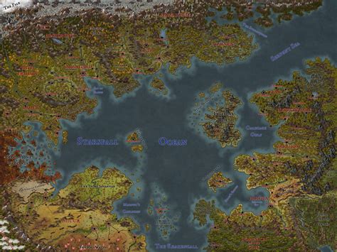 The Chosen Rpg World Map Map