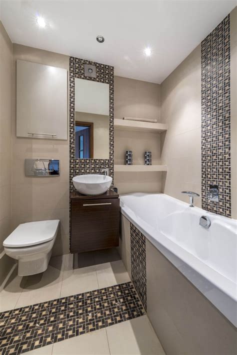 Decorating ideas for small bathrooms with garden tubs like placing pots of plants do make fresher and comfy atmosphere in small bathroom designs. Small bathroom ideas - small bathroom decorating ideas on a budget | Simple bathroom, Modern ...