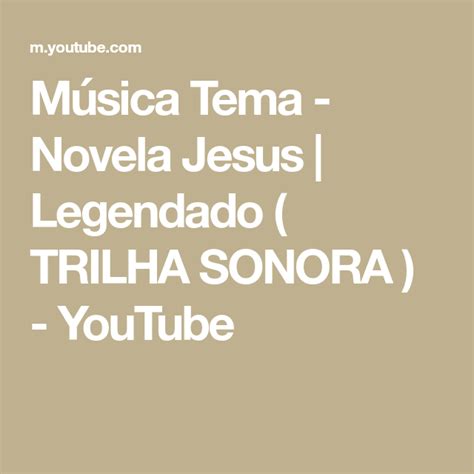 Trecho emocionante da novela jesus. Música Tema - Novela Jesus | Legendado ( TRILHA SONORA ) - YouTube