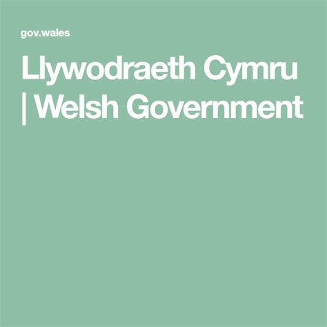 Llywodraeth Cymru Welsh Government Cymru Welsh Government