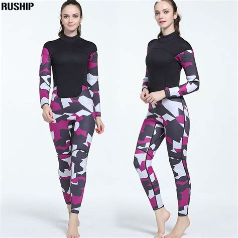 Mm Neoprene High Quality Women Diving Suit Wetsuit Color Stitching