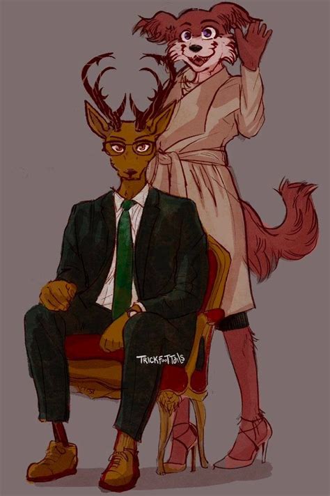 Louis And Juno Colored By Trickfoottails Beastars Furry Art Juno