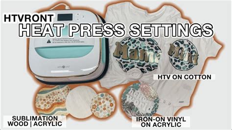 Htvront Heat Press Settings For Beginers Heat Press Iron On Vinyl