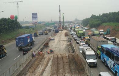 Hadapi Arus Mudik Tiga Proyek Di Tol Jakarta Cikampek Dihentikan