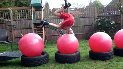 Obstacle Course Kids Ideas Keshi Heads Wipeout Homemade Course