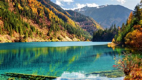 Jiuzhaigou Valley At Fall Backiee