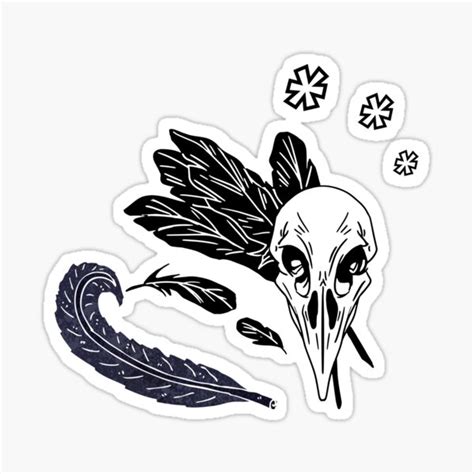 Raven Sticker By Catoo666 Redbubble