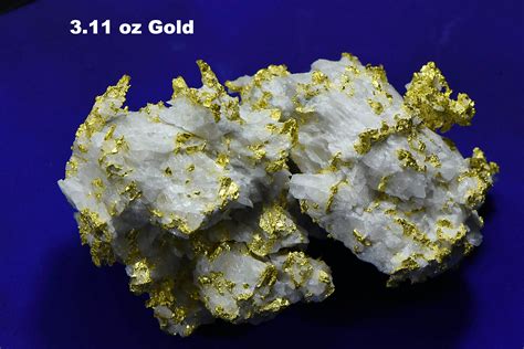 Large Gold Bearing Quartz Specimen Original 16 1 Mine California 1505