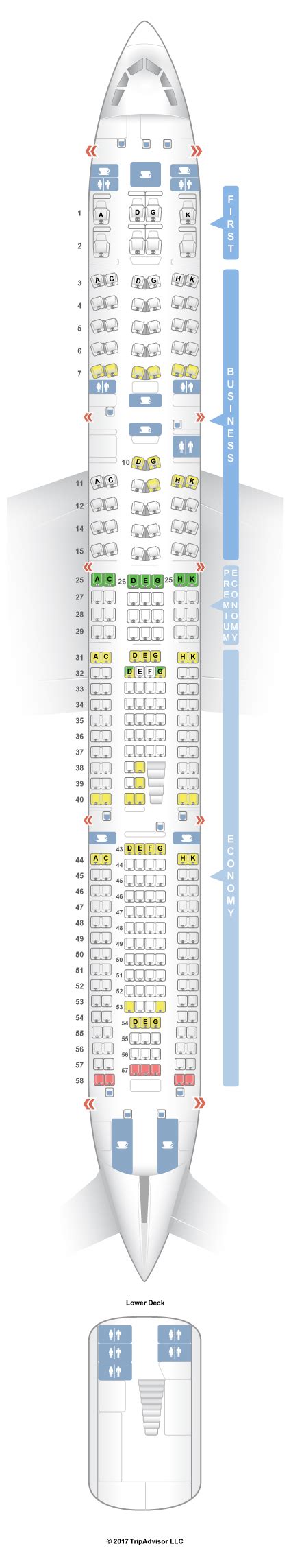 Seatguru Seat Map Lufthansa Airbus A340 600 346 V2 Seatguru Map Hot