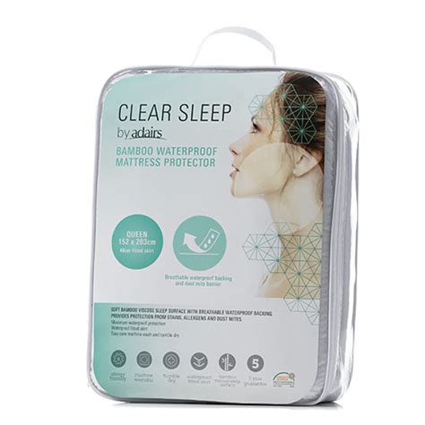 Ideal support for any position sleepers: Clear Sleep Bamboo Jersey Waterproof Mattress Protector