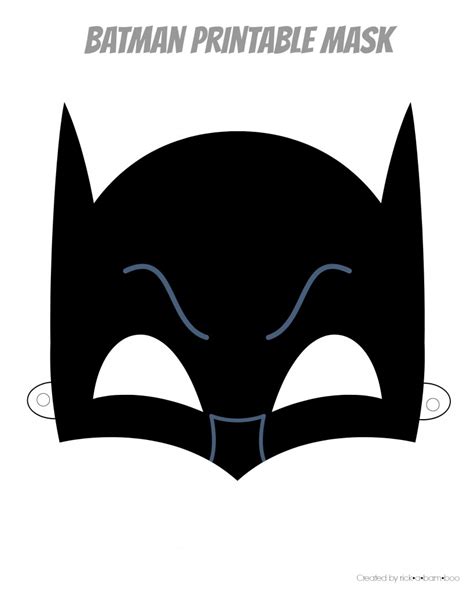 Batman Mask Template Pdf Pdf Template