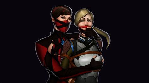 Commission Cassie Cage And Skarlet Mk 11 By Eyeonthedrawings On Deviantart
