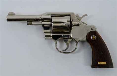 Colt Official Police Nickel 38 Vg Online Firearms Auction