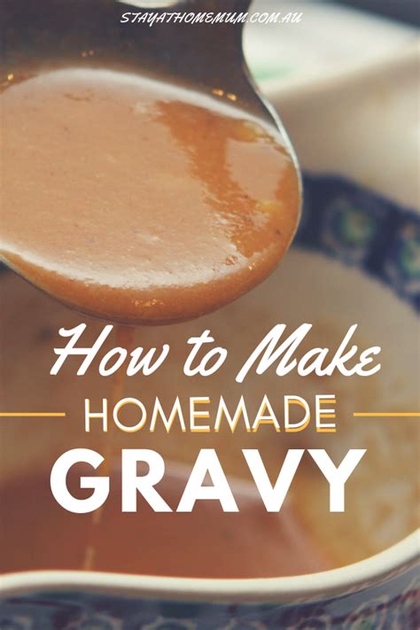 how to make homemade gravy