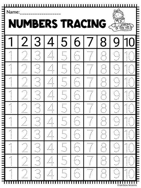Learning Numbers 1 20 Worksheets