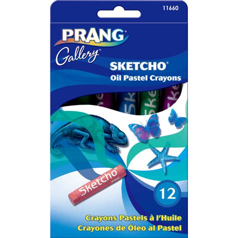 Prang Gallery Sketcho Oil Pastel Crayons Assorted Colours 12box