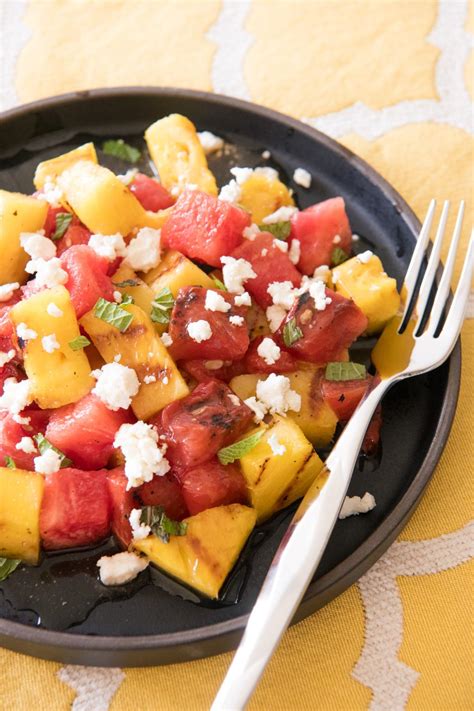 Grilled Pineapple And Watermelon