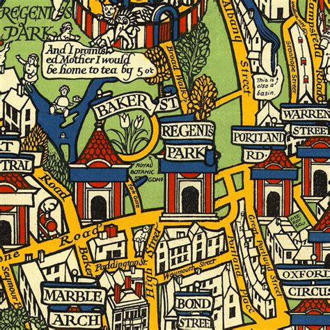 London 1914 Wonderground Map Macdonald Gill