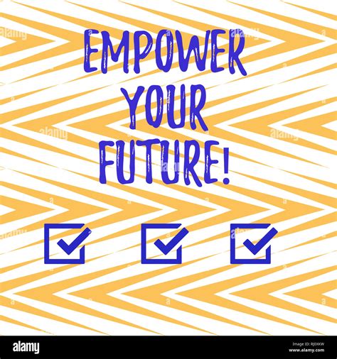 Handwriting text writing Empower Your Future. Concept meaning career