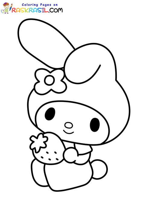 New Coloring Pages My Melody 3 In 2022 Hello Kitty