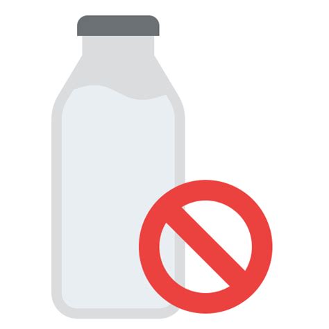 No Milk Free Food Icons