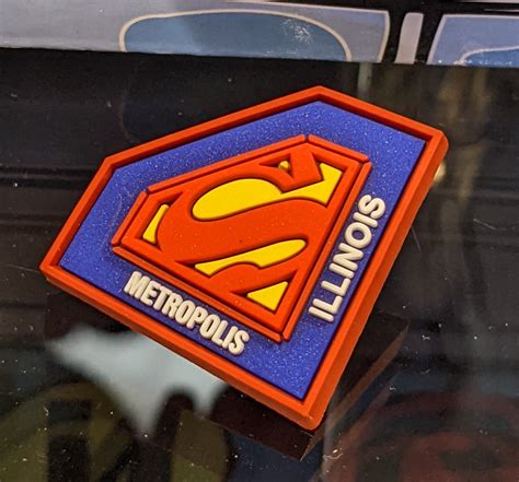 Superman Shield Metropolis Illinois Lapel Pin