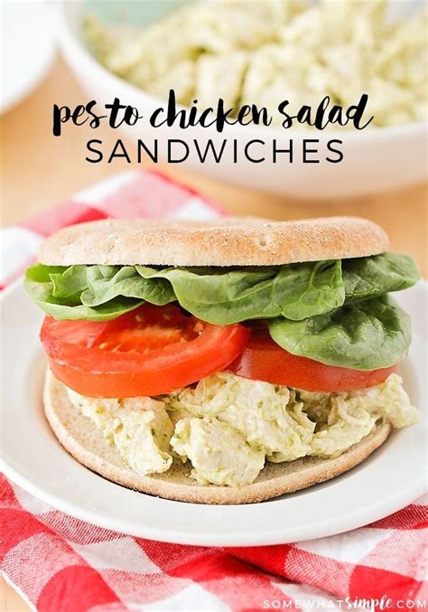 This Pesto Chicken Salad Sandwich Recipe Is So Simple And Easy To Make