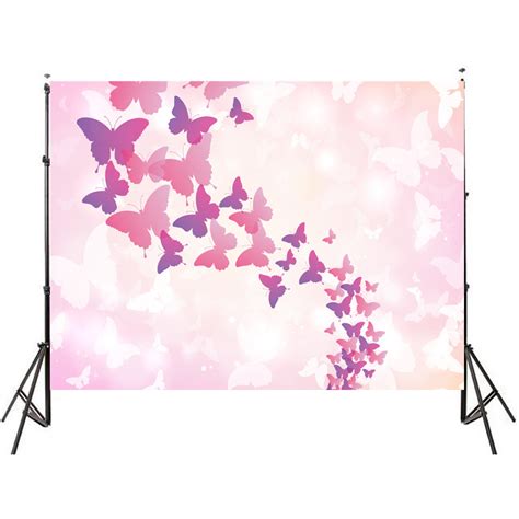 Romantic Butterfly Theme Backdrops For Photo Studio Pink Girls Etsy