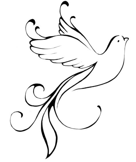 Dove Silhouette Tattoo At Getdrawings Free Download