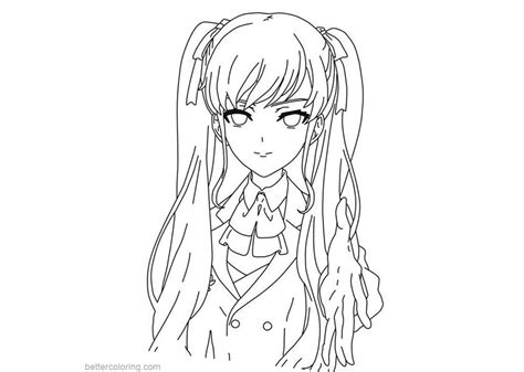 Yandere Simulator Coloring Pages - Free Printable Coloring Pages