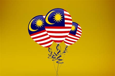 Free Photo Malaysia Flag Balloons