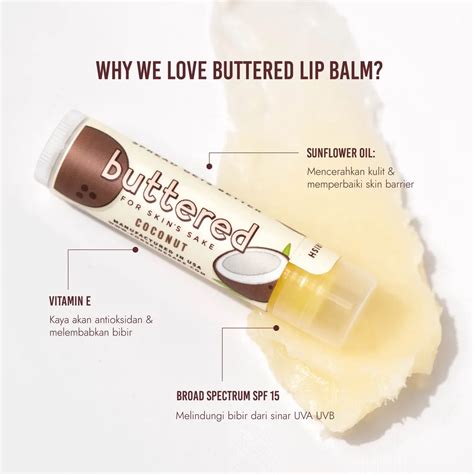 Buttered Premium Lip Balm Spf 15 Unscented Raena Beauty Platform