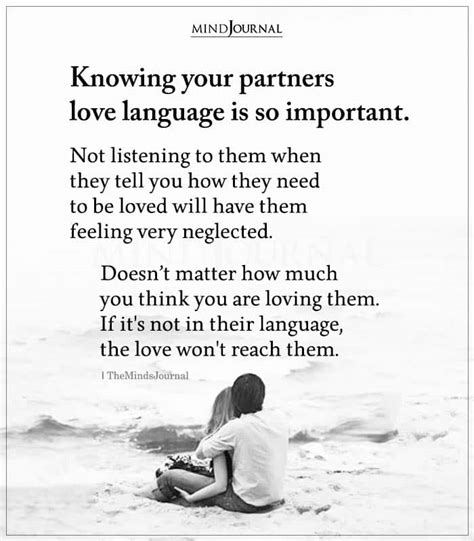 Knowing Your Partners Love Language Love Quotes