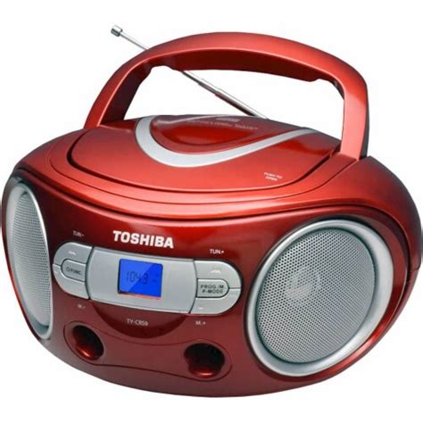 Toshiba Tycrs9red Portable Cd Boombox With Amfm Radio Red 1 Fred